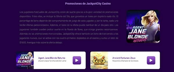 jackpot-bonos promociones