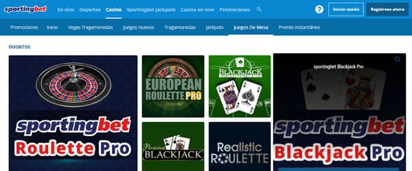 sportingbet casino juegos